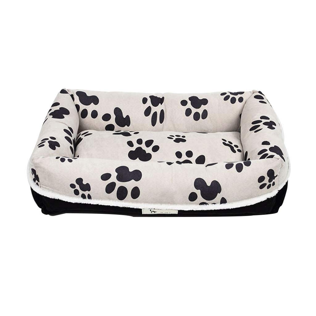 MMAWN Selbstwärmendes Haustierbett for Small Medium Dog Plush Rectangle Nest Puppy (Size : 90 * 70 * 18cm)
