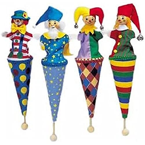 Goki Tütenpuppen - Set 1 mit 4 verschiedenen Puppen