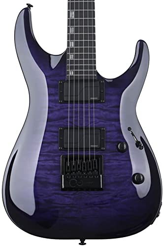 ESP LTD H-1000 Evertune See Thru Purple Sunburst - E-Gitarre