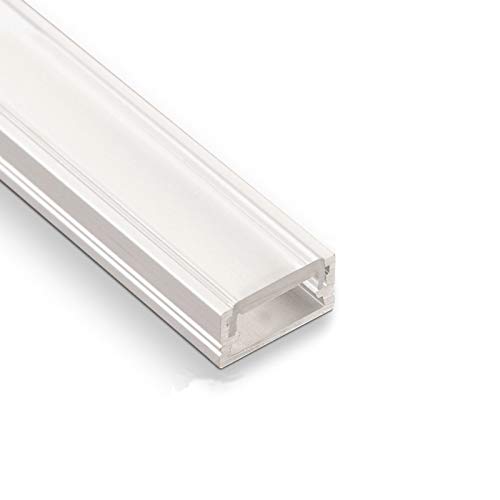 5 Stück SO-TECH® LED Profil-11 mit klarer Abdeckung je 2m für LED Streifen