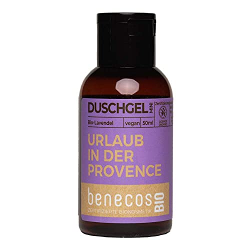Benecos Lavendel Duschgel, Mini Reisegröße, 50ml (10er Pack)
