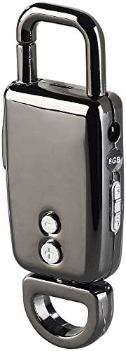 auvisio Diktiergerät: Schlüsselanhänger-Voice-Recorder mit VOX-Funktion, 8 GB, 96 Stunden (Aufnahmegeräte)