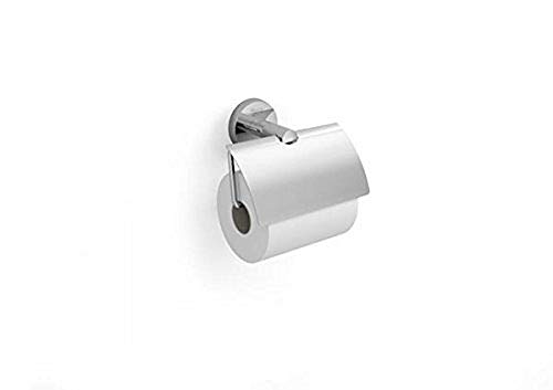 Roca a816713001 Toilettenpapierhalter mit Deckel (Möglichkeit von Installation durch Schrauben oder Wandtattoo)