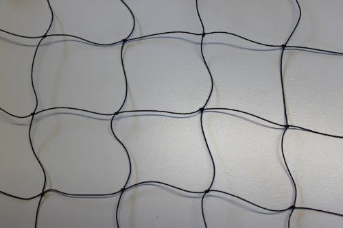 Pieloba Volierennetz - Tiergehege - Netz - schwarz - Masche 8 cm - Stärke: 1,2 mm - Größe: 5,04 m x 50 m