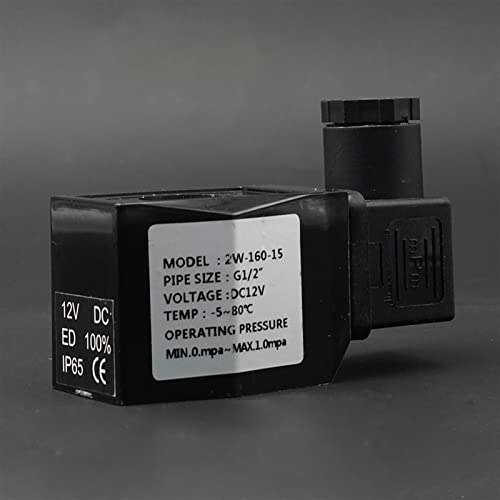 Ventilkappen, Magnetventilspule, 220 V, 24 V, 12 V, 380 V, Auslassventil, IP 65, mit Kunststoff überzogen, 1 Stück (Color : AC380V, Size : 1 Inch)