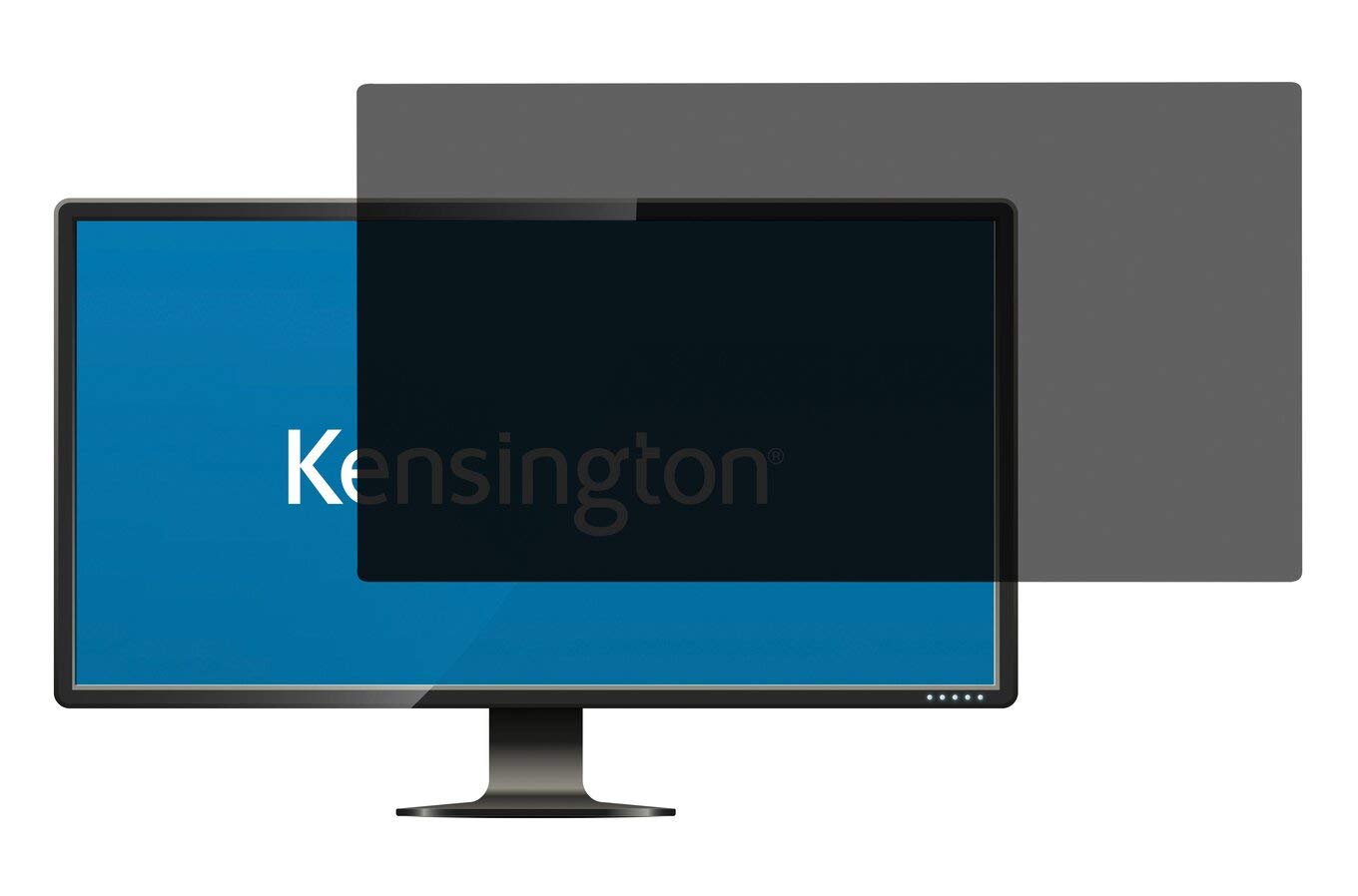 Kensington Blickschutzfilter für Monitore 18,5 Zoll, 16:9, Geeignet für LG, ViewSonic, Samsung, DSGVO-konform, Für mehr Datensicherheit, Mit Blaulichtfilter und Blendschutz, 626475
