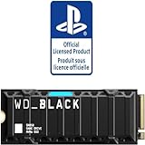 WD_BLACK SN850 1 TB NVMe SSD Offiziell Lizenziert für PS5 Konsolen (interne Gaming SSD mit Heatsink; PCIe Gen4 Technologie, bis zu 7.000 MB/s Lesen, M.2 2280)
