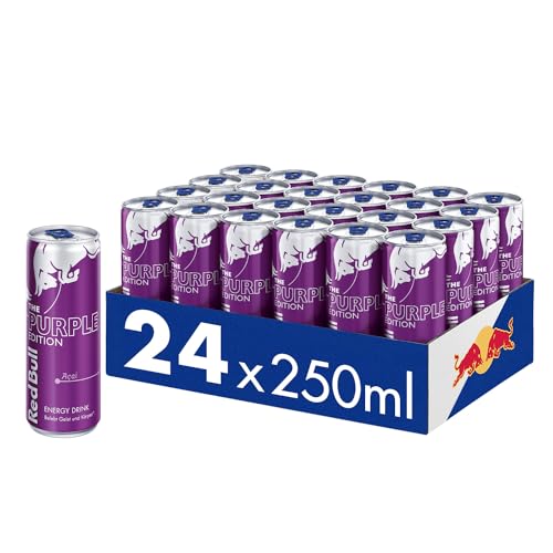 Red Bull Energy Drink Purple Edition - 24er Palette Dosen Getränke Acai-Beere Açaí, EINWEG (24 x 250 ml)