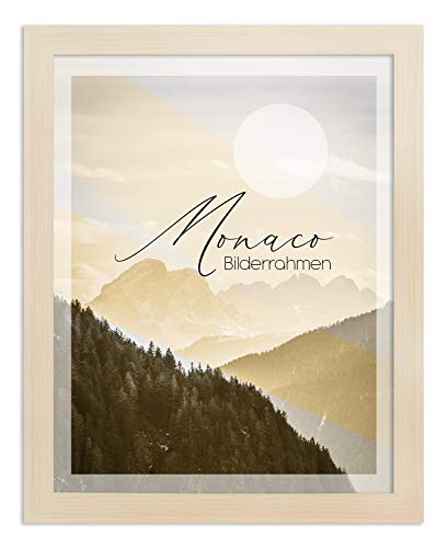 BIRAPA Fotorahmen Monaco 46x61 cm Bilderrahmen Posterrahmen Holzrahmen -Optik