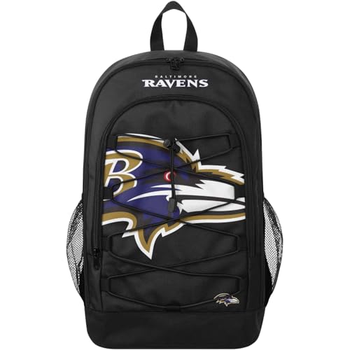 FOCO NFL Baltimore Ravens Big Logo Bungee Rucksack Backpack Tasche Bag Football