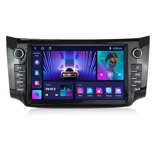 Android 12 Autoradio Für Nissan Sylphy 2012-2018 Eingebaut CarPlay Android Auto 9 Zoll Multimedia Touchscreen Mit Lenkradsteuerung Mirror Link + Rückfahrkamera Unterstützt HiFi/WiFi/DSP/RDS (Size : M