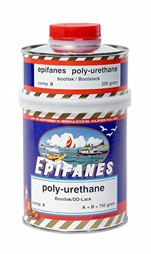 EPIFANES PU-Lack rot 750g incl. Härter E4-845 Poly-Urethane Lack mit UV Schutz DD-Yachtlack