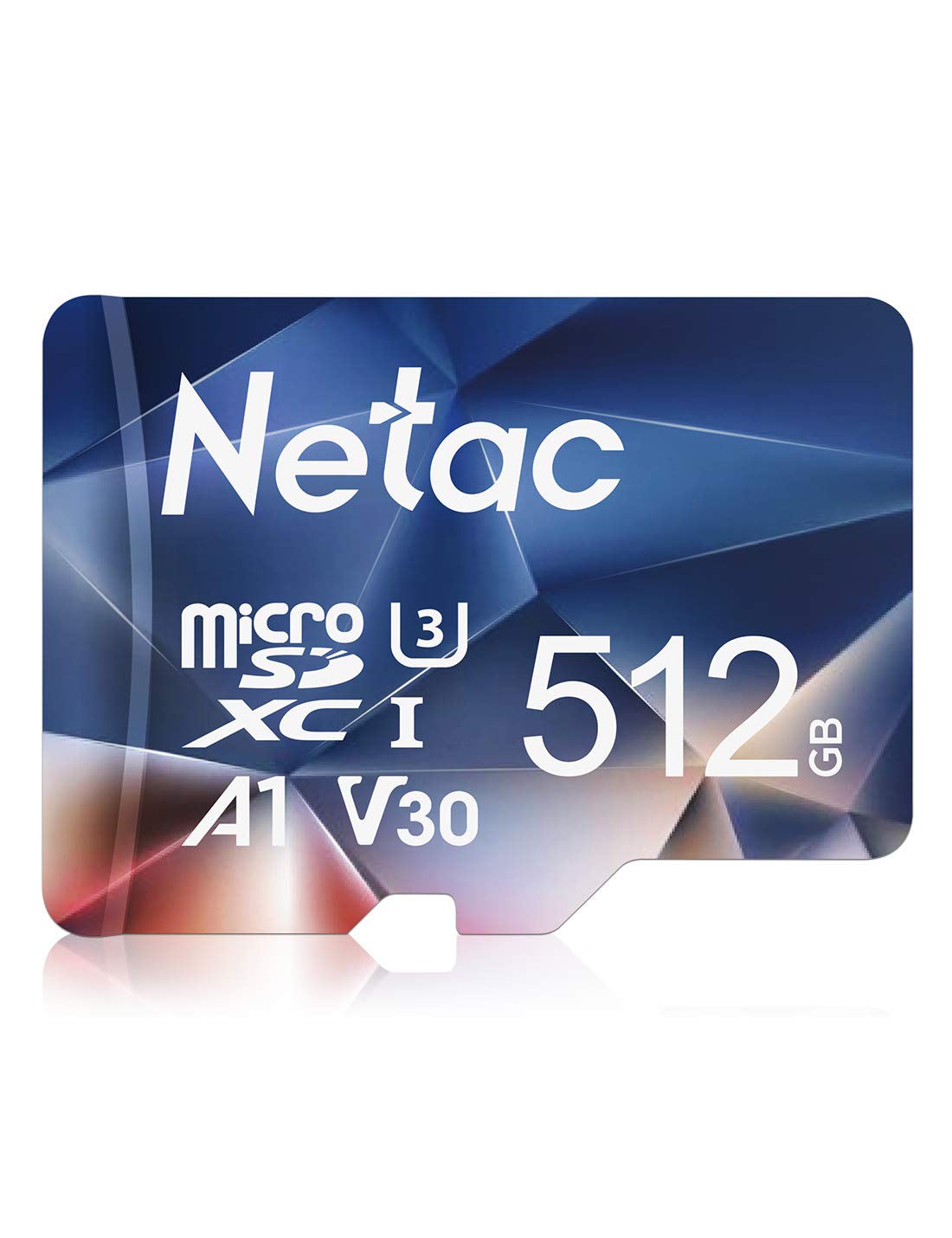 Netac 512GB Speicherkarte，Micro SD Karte(A1, U1, C10, V10, FHD, 600X), TF Memory Card UHS-I bis zu 90/10 MB/s(R/W) für Kameras, Dashcam, Switch und Smartphones