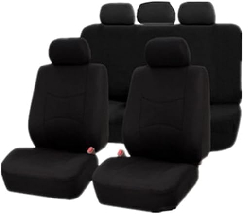 Auto Sitzbezüge Sets für Mazda CX-5 2. Generation (KF) 2017 2018 2019 2020 2021, Wasserdichtes Komfortabler Vordersitze Rücksitzschoner Innenraum Zubehör,A/Black