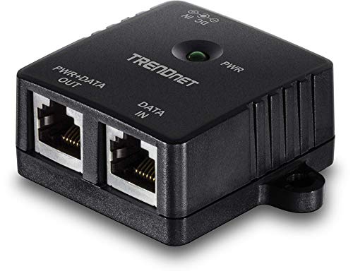 TRENDnet Gigabit Power over Ethernet (PoE) Injektor, unterstützt Full Duplex Gigabit Speed Netzwerk PoE Geräte auf bis zu 100 M, 15.4 Watt, Auto-MDIX In/Out, Plug & Play, TPE-113GI