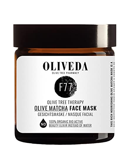 Oliveda F77 Olive Matcha Face Mask 60ml I nährende Maske I absorbiert überschüssigen Talg I regeneriert, revitalisiert und beruhigt