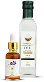 Glamouröses Hub Kerala Ayurveda Virgin Coconut Oil (250 ml) für die Haut + Kumkumadi-Öl (30 ml) für das Gesicht (Verpackung kann variieren)