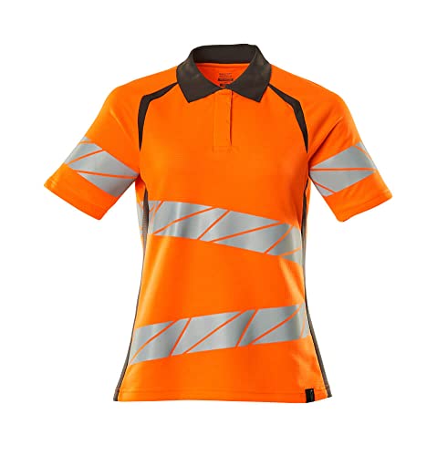 Mascot 19093-771-1418 Accelerate Safe Premium Damen-Passform Zweifarbig Polo-Shirt, Hi-Vis Orange/Dunkelanthrazit, L ONE Größe