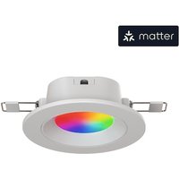 Nanoleaf Matter Essentials Glühbirne, 4 Smarten RGBW Einbaustrahler LED Lampen - Matter über Thread, Bluetooth 16 Mio. Farben LED Lampen, Bildschirm Sync, Funktioniert mit Alexa Google Home Apple