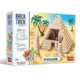 Trefl 61550 Brick Trick Reisen-Uraltes Bauen, natürlicher, ECO Ziegelblöcke, DIY, über 260 Ziegel, für Baufans, Kreativset für Kinder ab 7 Jahren Bausteine, Pyramide