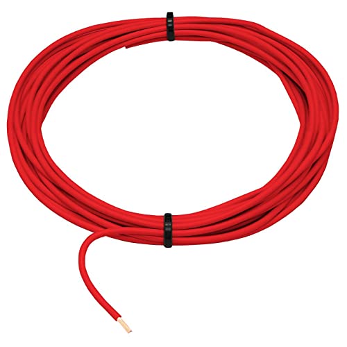 100m FLRY Fahrzeugleitung Rot 1mm² rund Kabel Litze KFZ Stromkabel