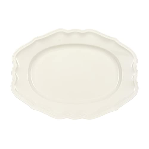 Villeroy & Boch Manoir Platte oval Premium Porcelain, weiß
