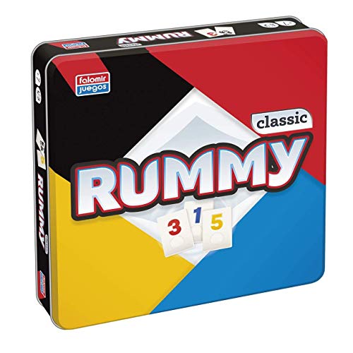 Falomir 31062 Rummy Classic (Blechdose), bunt