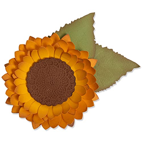 Sizzix Bigz L Stanzschablone Sonnenblume von Eileen Hull | 666045 | Kapitel 4 2022 SRD, Multicolour, One Size
