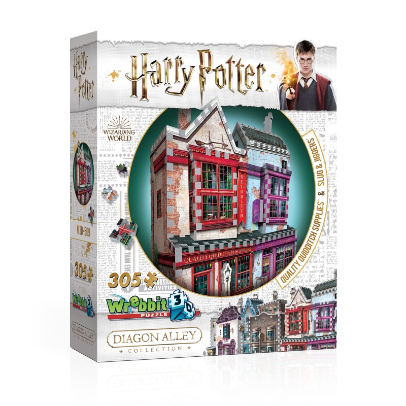 Wrebbit 3D 3D Puzzle - Harry Potter (TM) - Quality Quidditch Supplies and Slug & Jiggers 305 Teile Puzzle Wrebbit-3D-0509