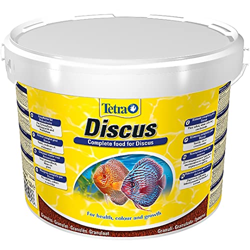 Tetra Discus (speziell an die Ernährungsbedürfnisse von Diskusfischen angepasstes Hauptfutter in Granulatform), 10 Liter Eimer