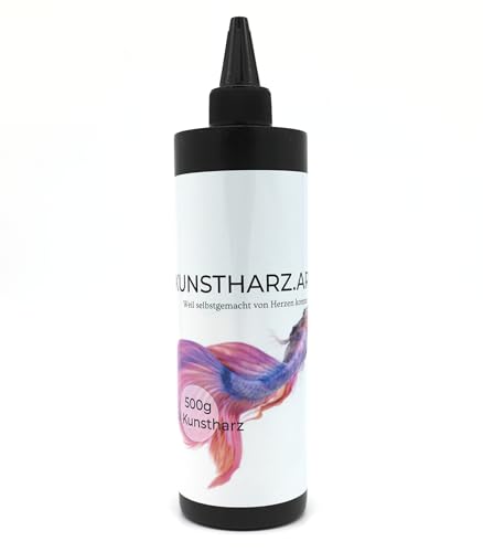 Kunstharz.Art UV Harz Resin - Glasklar, ohne Mischen und schnell härtend - Für DIY Schmuckherstellung und zum Kleben (500g)