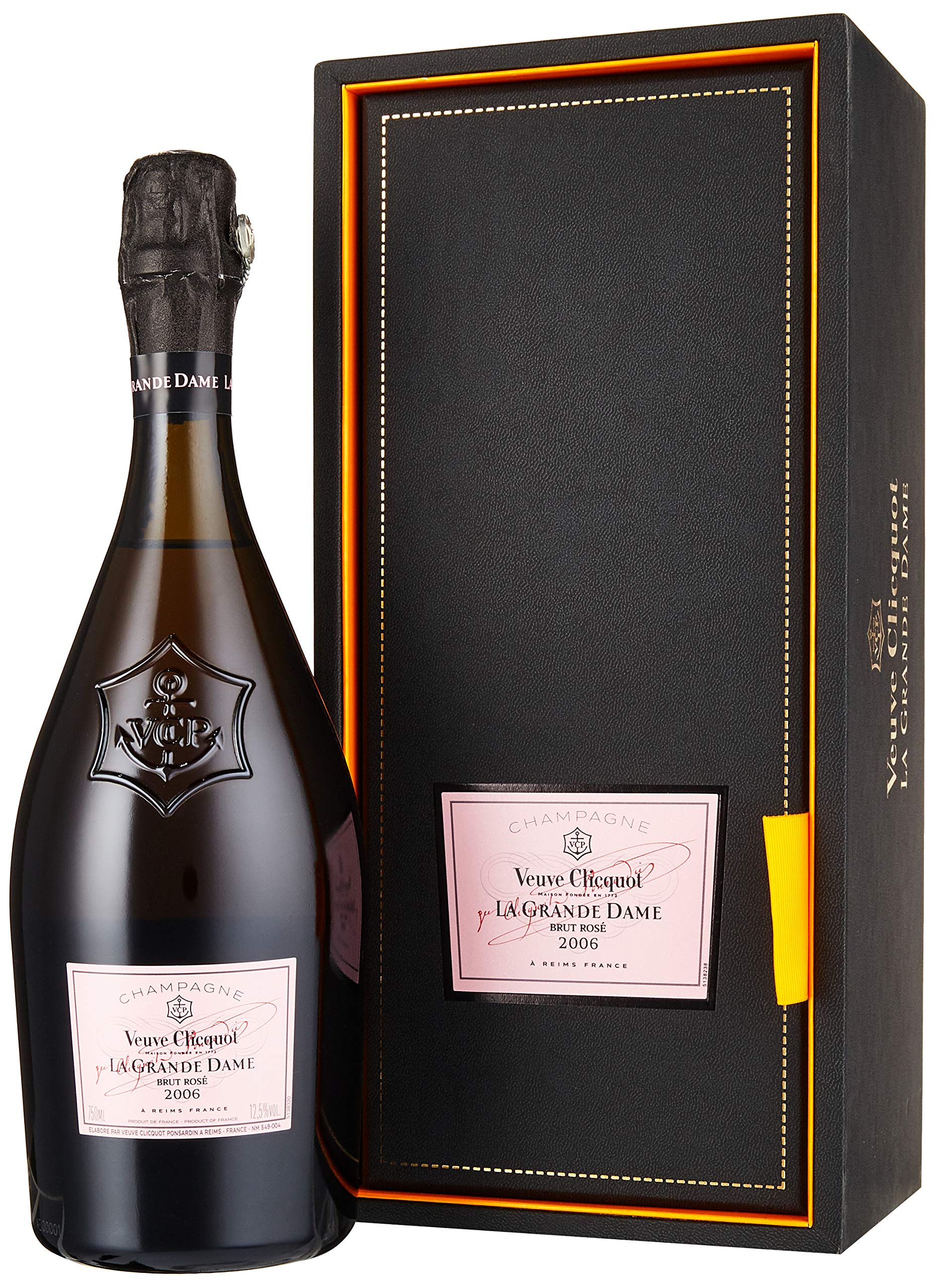 Veuve Clicquot Champagne LA GRANDE DAME Brut ROSÉ 2006 12,5% Vol. 0,75 l + GB