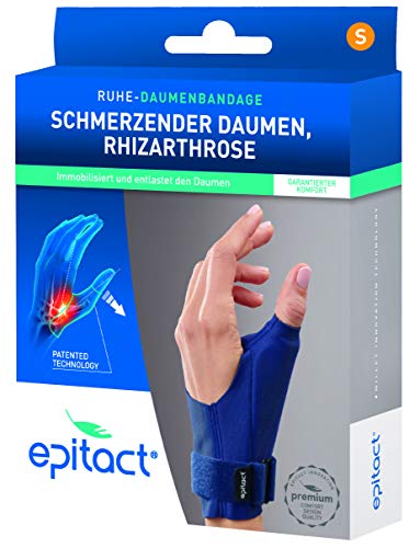 EPITACT - starre Ruhe-Daumenbandage thermoformbar Gr. S rechte Hand - Rhizarthrose
