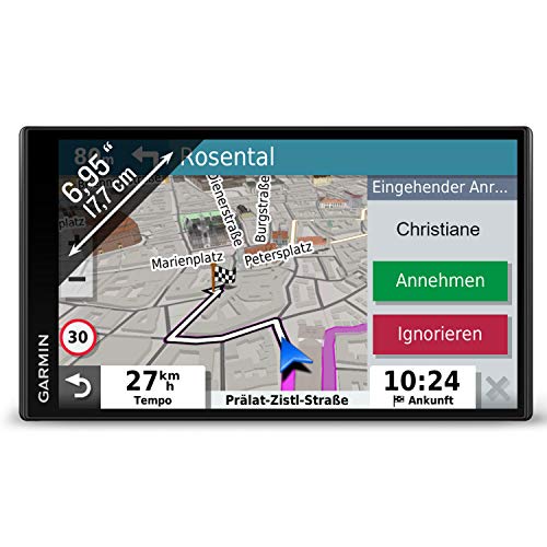 Garmin DriveSmart 65 MT-S EU Navi - extragroßes Touch-Display, 3D-Navigationskarten und Live-Traffic via App