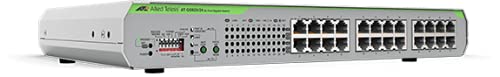 Allied 24x 10/100/1000T unmanaged Switch with internal PSU EU Power Cord Configurable with DIP Switch