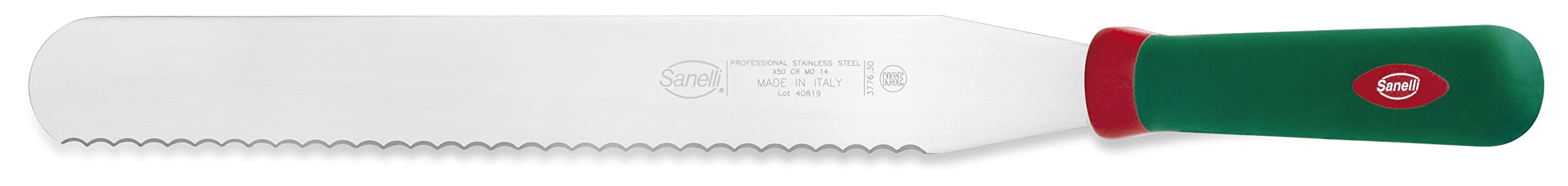 Sanelli Premana Professional Spachtel für Koch und Gebäck, Edelstahl, Klingenlänge 30 cm.