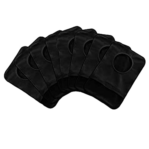 Doengdfo 8 Stück dehnbare Taschenabdeckung, waschbare Tasche für Damen und Herren, leichte Pflege-Schutztasche, Schwarz