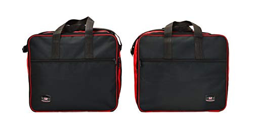 GREAT BIKERS GEAR - Packtasche Liner Taschen Gepäcktaschen Innentaschen Für BMW R1200gs Adventure Aluminium (Rot/Schwarz)