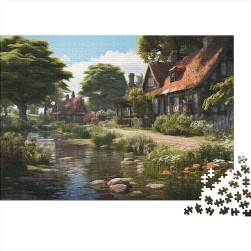 Giethoorn Village Venice of The North 1000 Teile Erwachsene Holzpuzzless Educational Game Moderne Wohnkultur Geburtstagsgeschenk Family Challenging Games Stress Relief Toy 1000pcs (75x50cm)