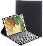 YHFZR Tastatur Hülle for Samsung Galaxy Tab A7 Lite 8.7 - (QWERTY Layout), Ultradünn Flip Entfernbar Drahtloser Keyboardständer Ledertasche für Samsung Galaxy Tab A7 Lite 8.7 SM-T225/T220 Tablet, Schwarz