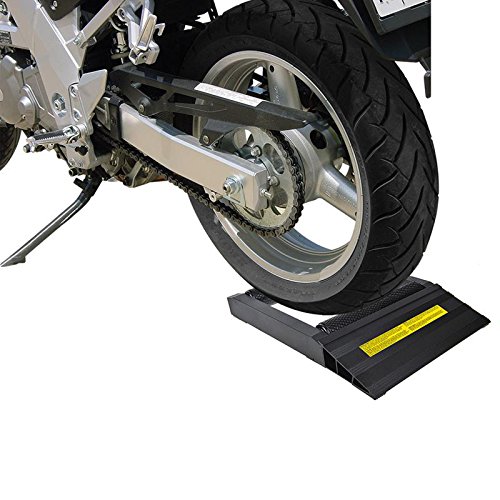 Motorrad Rad Drehhilfe schwarz Alu max. 200 mm Hinterreifen Putzhilfe Kettenpflege