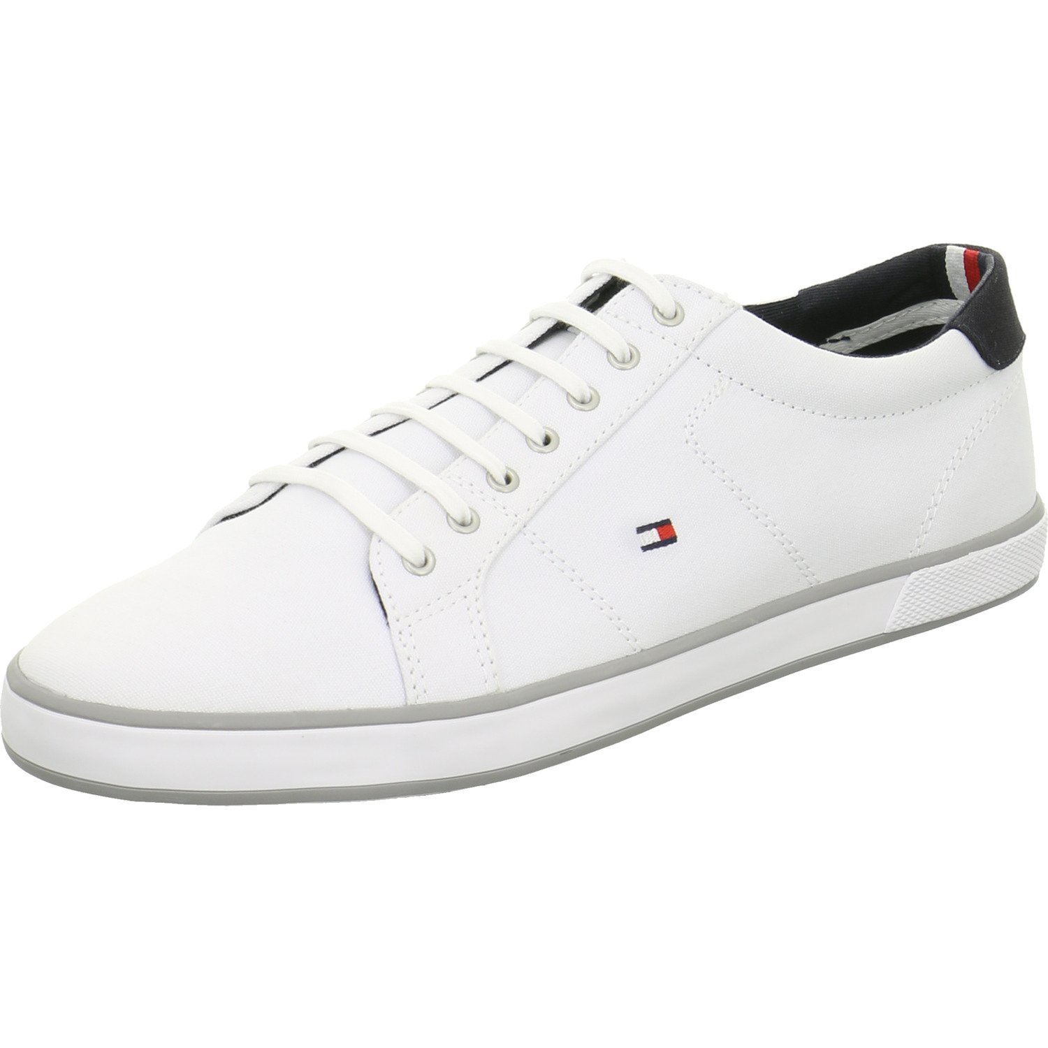 Tommy Hilfiger Herren H2285arlow 1d Sneaker, Weiß Marine Grau, 44 EU