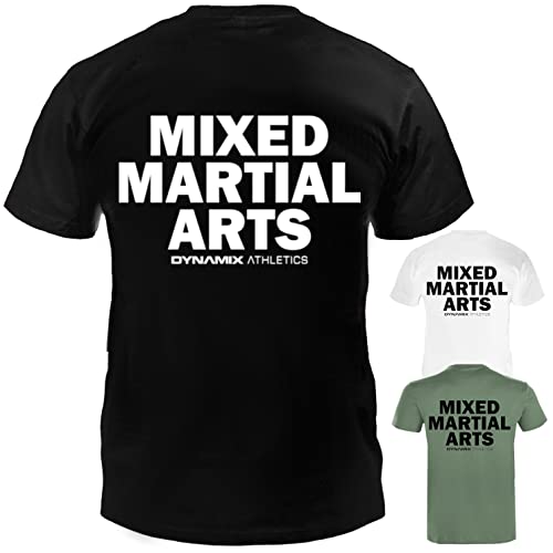 Dynamix Athletics T-Shirt MMA Classic - Mixed Martial Arts Kampfsport Shirt für Sport und Freizeit mit MMA Aufdruck in 3 tollen Farben (as3, Alpha, xx_l, Regular, Regular, Army Grün)