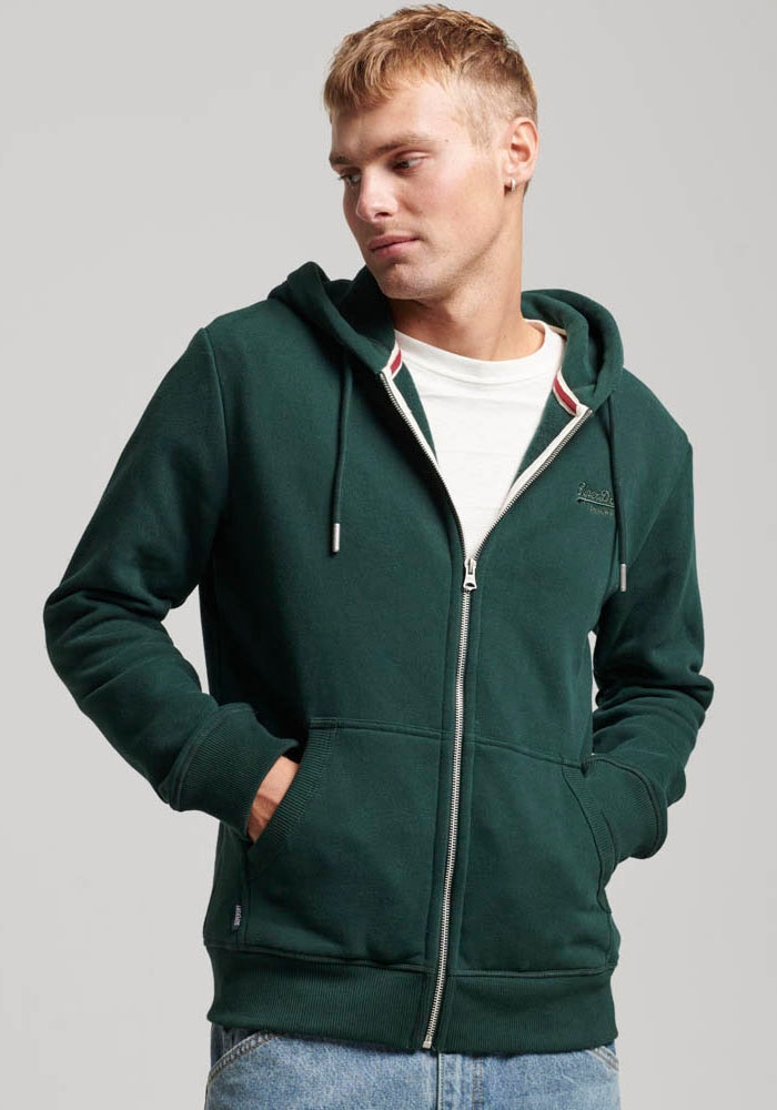 Superdry Kapuzensweatjacke "ESSENTIAL LOGO ZIP HOODIE"