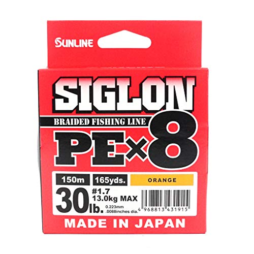 Unbekannt Sunline Siglon PE X8 150 m 30LB/13kg PE #1,7 Orange