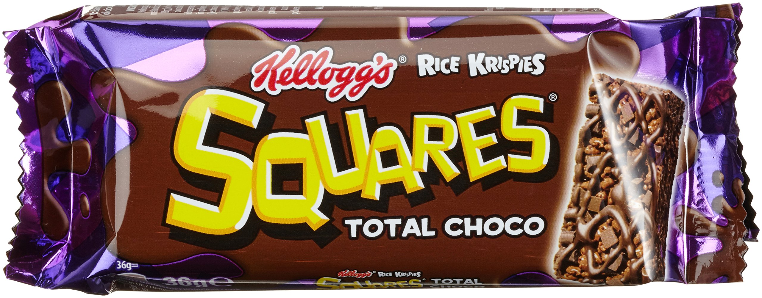 Kellogg's Rice Krispies Squares Total Choco, 30er Pack (30 x 36 g Karton)