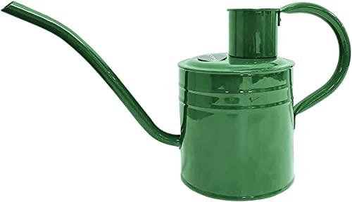 Kent & Stowe 1 Liter Vintage Gießkanne in grün – Verzinkte Stahlkanne für das Gießen der Zimmerpflanzen – Kanne im klassisch englischen Stil mit erhöhtem Rand