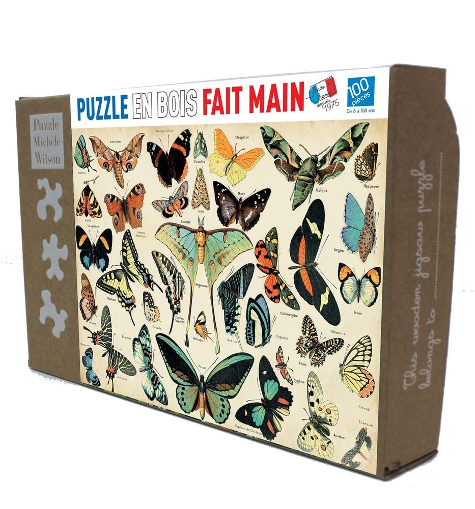 Puzzle Michèle Wilson - Schmetterlinge nach Millot – Holz – K1227-100