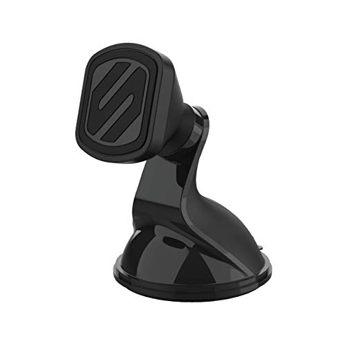 Scosche MMWSM-XCES0 MagicMount Select Magnetische Handy, GPS oder Tablet Saugnapfhalterung, 360 Grad Verstellbarer Kopf, StickGrip Saugnapf Autohalterung, Schwarz