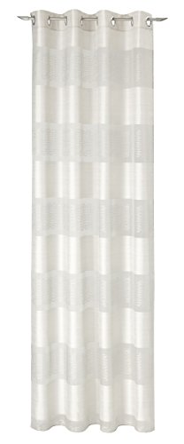 Deko Trends Oesenschal, Stoff, wollweiß, 245 x 144 cm